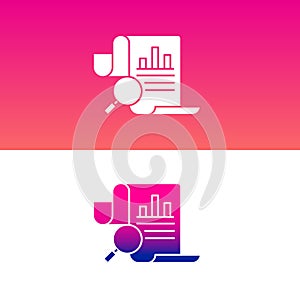 Document Assessment Symbol. Textual Content Analysis.