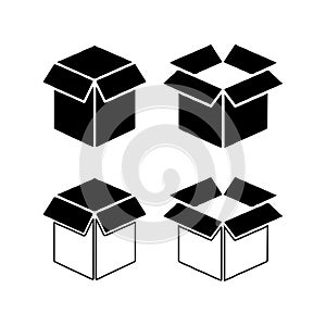 Document Box Office Supplies Icons