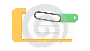 Document Checklist Paper Outline Vector Icon, vector design Generative AI