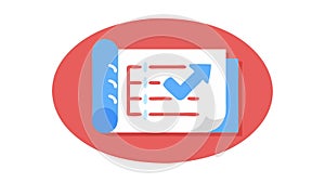Document Checklist, Report Task Completion, vector design Generative AI