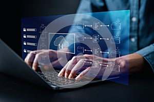 Document in Cloud computing Management System, online documentation database and process automation to efficiently manage files,