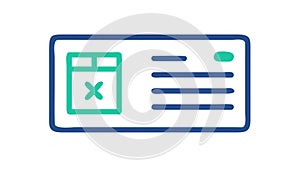 Document with Cross. Cancel, Error, and Rejection Symbol, vector design Generative AI