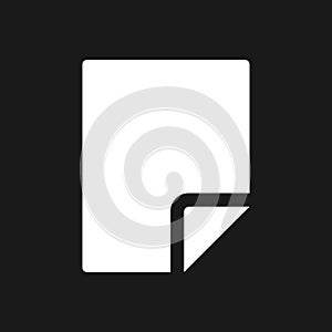 Document dark mode glyph ui icon