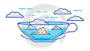 Document Data Management with Arrow, vector design Generative AI