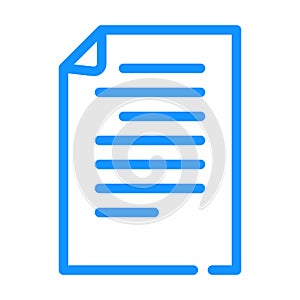 document electronic color icon vector illustration