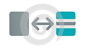 Document Exchange or Sync Icon, Data Sharing, vector design Generative AI