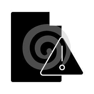 Document failure Vector icon which can easily modify or edit