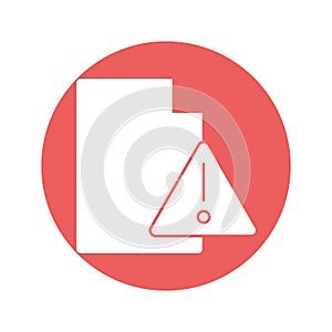 Document failure Vector icon which can easily modify or edit