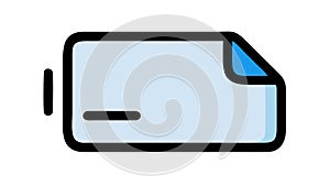 Document File Icon for Paper Page Information Data Text, vector design Generative AI