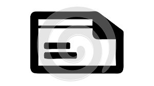 Document file icon with text, report paper vector graphic, vector design Generative AI