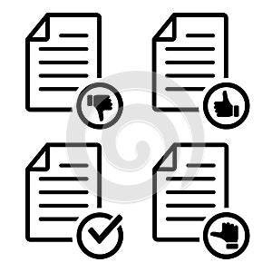 Document file icons. Vector illustration