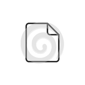 Document file line icon