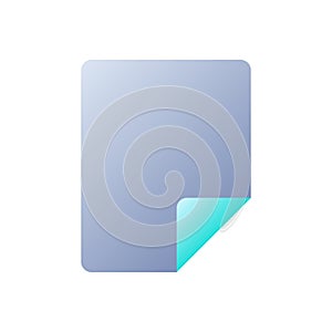 Document flat gradient two-color ui icon