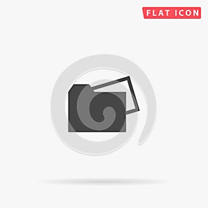 Document Folder flat vector icon