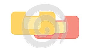 Document Folder with Tabs, File Management and Organization, vector design Generative AI