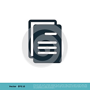 Document Form Icon Vector Logo Template Illustration Design. Vector EPS 10
