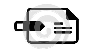 Document icon with lines representing file papers , vector design Generative AI