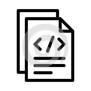 Document vector glyph flat icon