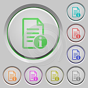 Document info push buttons