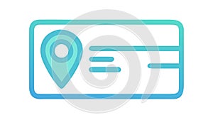Document Location Pin Icon, vector design Generative AI