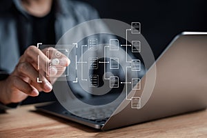 Document Management Checking System, online documentation database and process automation to efficiently manage files,