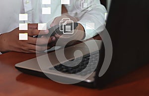 document management concept, online documentation database