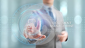 Document management DMS System Digital rights management. photo