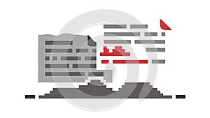 Document Management System. Digital Archiving and Record Keeping, vector design Generative AI