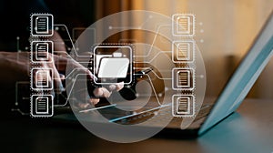 Document Management System DMS, online documentation database, and process automation to efficiently manage files