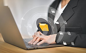 Document Management System DMS, online documentation database and process automation to efficiently manage files, knowledge and