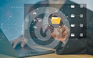 Document Management System DMS, online documentation database and process automation to efficiently manage files, knowledge and