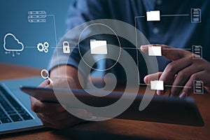 Document management system (DMS), online documentation database and process automation to efficiently manage files.