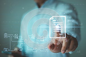 Document Management System DMS, Online documentation database service, Ai automation process to efficiently manage files