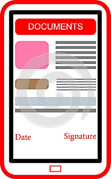 Document in mobile