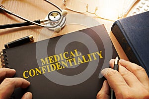 Document with name medical confidentiality.