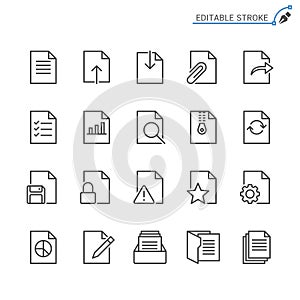 Document outline icon set