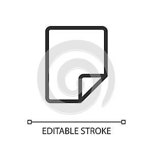 Document pixel perfect linear ui icon