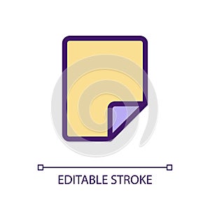 Document pixel perfect RGB color ui icon