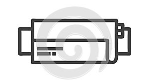 Document printer device, office equipment and hardcopy output, vector design Generative AI