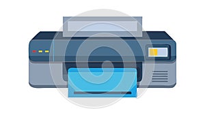 Document Printer Office Equipment Vector Graphic, vector design Generative AI