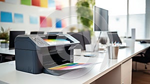 document printer in office