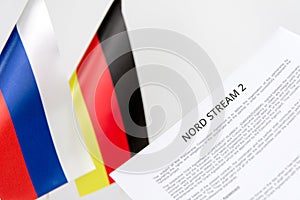 Russia germany flag nord stream photo