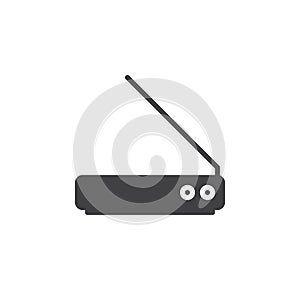 Document scanner icon vector, filled flat sign, solid pictogram isolated on white