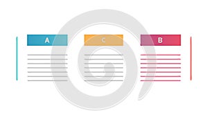 Document with Sections Icon Vector, Content Organization, vector design Generative AI