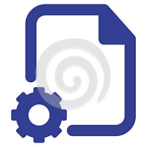 Document setting Isolated Vector icon which can easily modify or edit