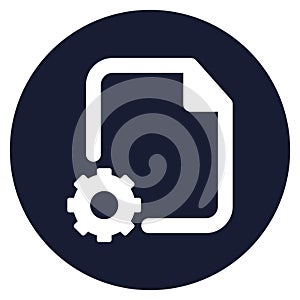 Document setting Isolated Vector icon which can easily modify or edit