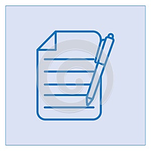 document sheet icon. Vector illustration decorative design