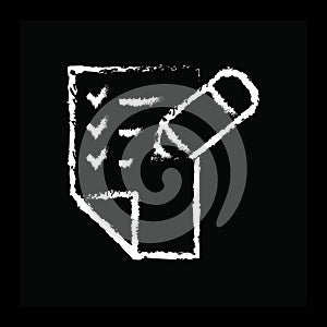 Document sheet and pencil. Vector illustration decorative design