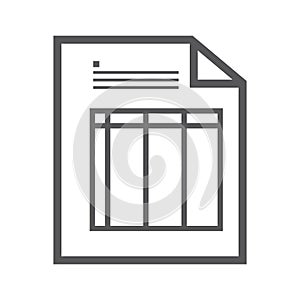 document sheet. Vector illustration decorative design