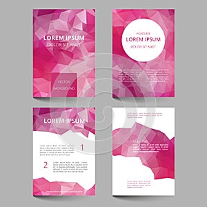 Document template low poly design